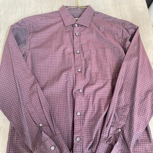 Medium Maroon button-up dress shirt